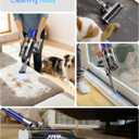 Cordless Vacuum Cleaner for Home - Powerful Stick Vacuum with HEPA Filter, 55-Min Runtime, LED Light, Anti-Tangle Brush, Detachable Battery,Lightweight Vacuum for Pet Hair,Carpets & Hard Floors