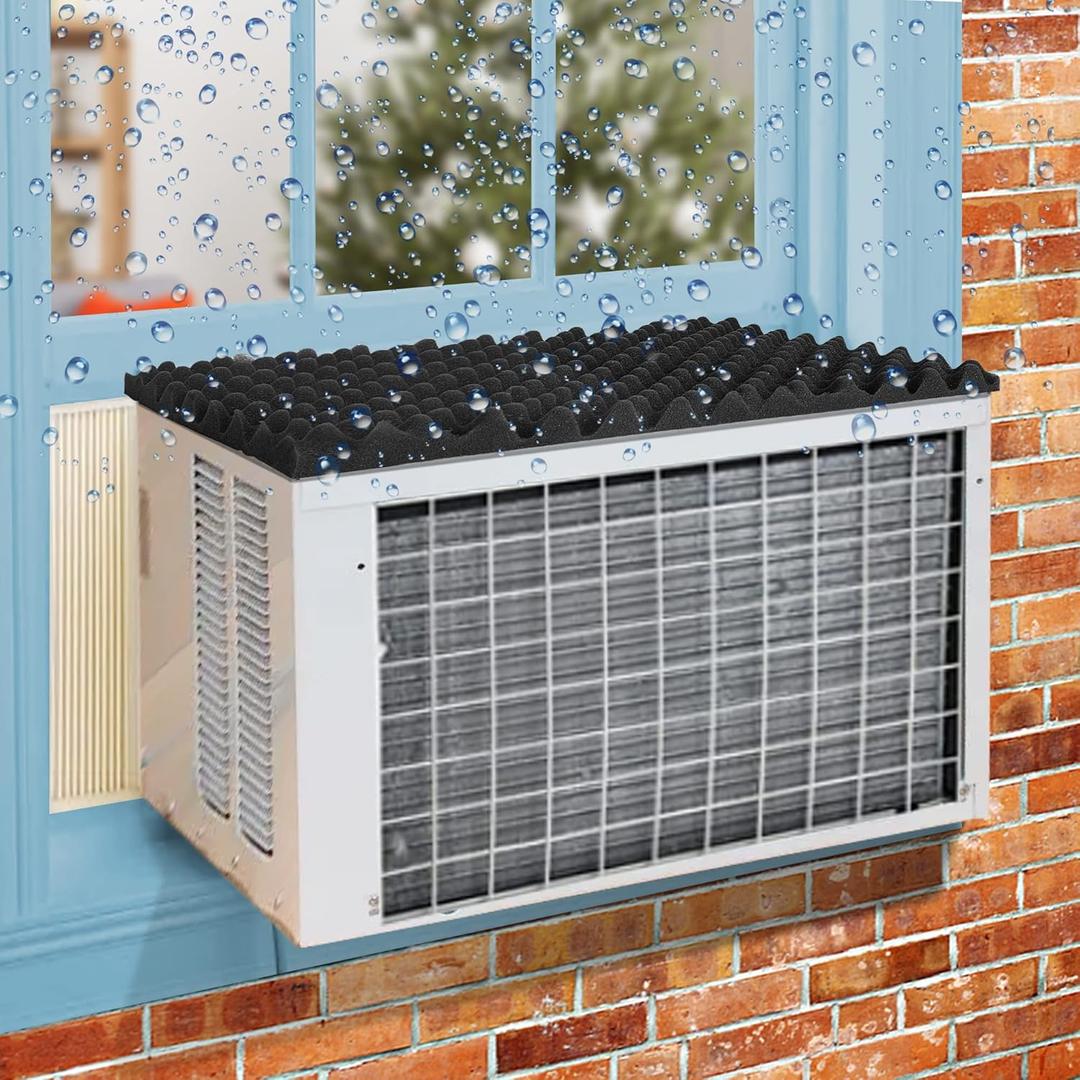 23.6"x16.9" Air Conditioner Drip Cushion, Window Removable Magnetic Cushion,Air Conditioner Top Pad for Stop Dropping Noise of Water Drpping onto Your AC(Magnetic Suit for Iron Surface)
