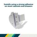 Safety 1st Adhesive Magnetic Cabinet Locks, Includes 20 Child Locks for Cabinets & Drawers, 2 Keys, White