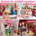 LiYiQ 30 Pcs Cute Plush Keychains Kawaii Keychain Bulk for Birthday Goodie Bags Pinata Toys Classroom Prizes Party Favors