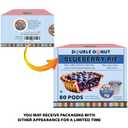 Double Donut Coffee Blueberry Coffee in Single Serve Pods, Flavored Coffee For the Keurig K Cups Brewer, 80 Cups