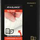 AT-A-GLANCE 2026 Appointment Book Planner, Weekly & Monthly, 8-1/4" x 11", Large, Quarter-Hourly, Recycled, Black (70950G0526)
