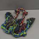 Tough Dog Rope Toys for Aggressive Chewers, Tough Tug of War Dog Toys for Large, Medium & Small Dogs  5 Pack Including 2 Ropes & 3 Supplies (Colorful)