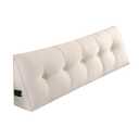 SAMTY Wedge Headboard Pillow Twin for Bed Sitting Up, Linen Back Pillow