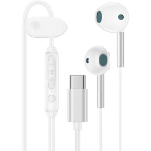 USB C Headphones for iPhone 17 16e/16/16 Pro/16 Pro Max/16 Plus/15 Pro/15 Pro Max/15 Plus/15,iPad Pro,Type C Wired Earbuds Microphone Earphones for Samsung Galaxy S25 Ultra/A17,Pixel 10 9 8,One Plus9