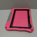 Fire HD 10 Tablet Case for Kids (2021/2023 Release, 11th/13th Generation), Oqddqo Amazon Kindle 10 Plus Case, Specially Strengthened Four-Corner Double-Layer Shock with Bracket (Rose)