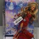 Barbie Signature Doll, Mariah Carey Holiday Collectible in Red Glitter Gown with Silvery Accessories