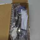 Square Pocket Door Lock, Satin Nickel Pocket Door Hardware, Sliding Pocket Door Lock with Key, Flush Pocket Door Latch for Bed/Bath