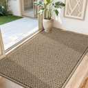 COSY HOMEER-Door-Mat 32"x48" Non Slip Absorbent Entryway Rugs Dirt Trapper Doormats Washable Entrance Mats Low Pile Welcome Floor Mat for Front Back Door and Entry Mats,Taupe, 32inx48in