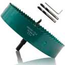 165mm/6.5" Hole Saw BI-Metal Heavy Duty Hole Cutter for Wood Cornhole Boards Plastic Drywall Fiberboard