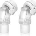 Replacement F20 Swivel Elbow Connector for AirFit F20 F30 & Airtouch F20 F30 Series, 22mm QuietAir Quick-Release Elbow CPAP Supplies(2 Packs)