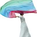 Wuchieal 55 * 78" Rectangular worship flags Color Guard Flag Praise Dance Flags worship flags for dance church (8#RED-BLUE-GREEN)