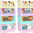 Large Stackable Storage Bins Open Front for Pantry Storage, 8 Pack - Multi