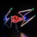 LocoLee Updated Light Kit Compatible with Lego TIE Interceptor (No Models Only Light) Creative Lighting Set Accessories Compatible with Lego 75382 TIE Interceptor Set (Standard Version Light Kit)