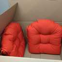 18 x 18 Outdoor Seat Cushions Set Waterproof Patio Seat Pad Rocking Chair Cushion with Ties for Indoor Outdoor Red, Set of 2