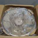 CAROTE 12Inch Nonstick Deep Frying Pan with Lid, 5.5 Qt Jumbo Cooker Saute Pan with Pour Spout, Skillet Induction Cookware, Non Stick Cooking Pan Kitchen Pan PFOA Free, White Granite