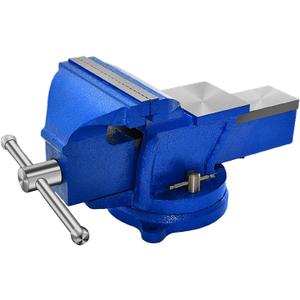 Bench Vise Heavy Duty, Table 6" Vise - Locking Base Clamp Cast Steel 360 Swivel Vice with Anvil, Table Clamp Pipe Lock Pliers Base Desktop for Woodworking Cutting Conduit Drilling, Sanding