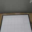 U Brands Magnetic Dry Erase Calendar White Board, 36" x 24" Inches, Black Aluminum Frame (2899U00-01)