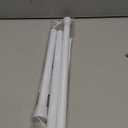 White Tension Curtain Rod for Windows 28 to 48 inch, Adjustable Expandable Pressure Spring Curtain Rod No Drilling, 7/8" Curtain Rod for Bedroom Doorway Closet Door