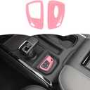 RT-TCZ Key Fob Case Cover Key Bag Holder Protection Shell Accessories for Chevy Silverado 2020-2024,Key Fob Cover for Chevrolet Chevy Suburban/Tahoe 2020 2021 2022 2023 2024 (Pink)