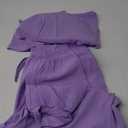 COZYFIT Scrubs for Women Set - Stretch V-Neck Scrub Top & Jogger Pant with 8 Pockets (Medium, Light Purple)