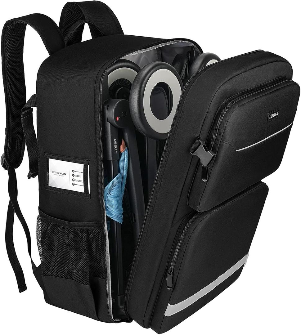 LEFORZ Stroller Travel Bag(Size:13.8''8.7''20.5''),Stroller Backpack Compatible with Gb Pockit/Pockit+ All City/Air All Terrain/Cybex Libelle 2 Stroller and Accessories(Bag Only)