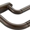 Double Curtain Rods Dark Bronze,Room Darkening Drapery Rod 72-144 Inches,Adjustable 3/4 Inches Front and 5/8 Inches Back Quality Metal Rod for Window,Wrap Around Design
