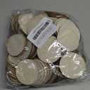 200 Pieces Round Wood Circles for Crafts - 2 inch Wood Round Disc Unfinished Wood Circles Blank Natural Wooden Cutout Ornaments for Decoration DIY Craft Art Supplies