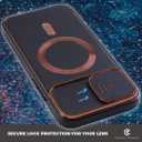 Sliding Camera Cover for iPhone 13 Pro Max Compatible with Magsafe Cell Phone Case Slim Shockproof & Military Grade Protective Scratch Resistant Phone & Screen Cover for iPhone 13 Pro Max - Black