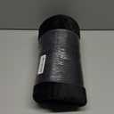 Buganda Memory Foam U-Shaped Contour Toilet Rugs, Non Slip Absorbent, Thick Soft Washable Bathroom Mat, Floor Carpet Bath Rugs Mat for Toilet Base (24" x 24", Black)