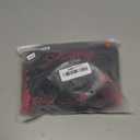 Lilosy Sexy Stocking Rhinestones Heart Garter Underwire Floral Mesh lace Sheer Babydoll Lingerie Teddy Bodysuit Skirt Set (XX-Large, Leather Black)