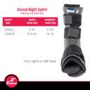 Cramer Dorsal Night Splint, DNS, Large, for Effective Relief From Plantar Fasciitis Aches and Arch Foot Aches (Black)