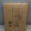 HollyHOME 15"(H) Folding Footrest Stool, Upholstered Small Foldable Ottoman, Accent Padded Sofa Foot Stool for Lazy Chair, Metal Frame Portable Foot Rest Ottoman for Living Room, Bedroom, Fan Print