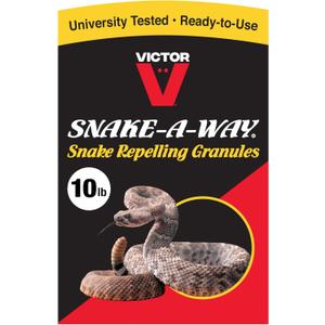 Victor VP364B-10 Snake-A-Way Outdoor Snake Repellent For Yard Powerful, Granules 10LB - Repels Against Poisonous and Non-Poisonous Snakes