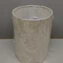 Wellmet Linen 8"x 8"x11" Lampshade, No Assembly Required, Classic Modern Lamp Shade for Table Lamp, Bedside Lamp, Floor Lamp, Fabric Drum Lampshade, Spider Fitter