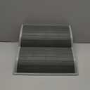 2-Step Modular Dog Ramp - Portable Non-Slip Stairs for Small Dogs with High Support, Lightweight Plastic Pet Steps Fits Staircase Indoor, Ideal for Elderly Injured Pets (9.5"D, 1-Pack, Grey)