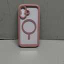 Miracase for iPhone 17 Case 6.3'', Full-Body Military Grade Drop Protection Outdoor Phone case with Built-in Glass Screen &Camera Control,Easy Installation,No Gap,Compatible with MagSafe, Pink