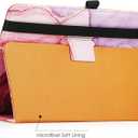 2 x Universal Case for 9inch 10inch Tablet, Stand Folio, Protective Cover, with Adjustable Fixing Silicon Band and Stand, Marble Pink