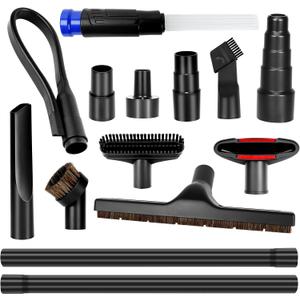 14pcs Universal Vacuum Attachment for Wet Dry Vac Attachments,Vacuum Accessories and Attachments with Shop Vac Extension Wand, Hose Adapter fit 2 1/2", 1 1/4",1 7/8"