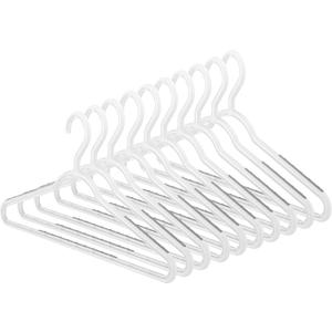 Whitmor Slim Sure Grip Hangers S/10-Paloma Gray (White + Grey)