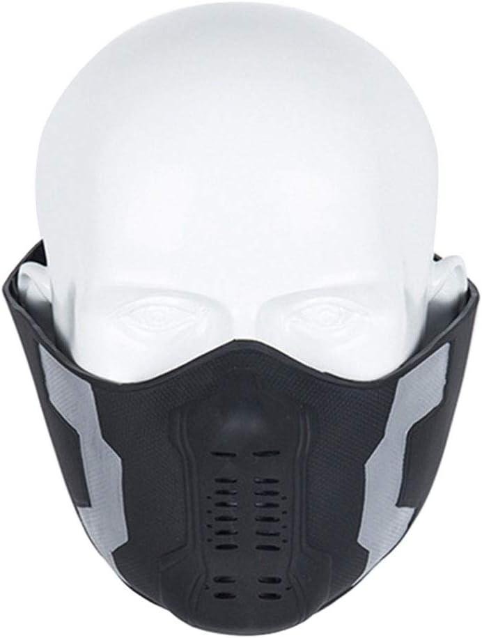 Winter Soldier Mask Bucky Barnes PVC Masks Mens Halloween Costume Cosplay Accessory