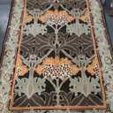 Restoration and Renovation Handmade W Morris Traditional Oriental 100% Wool Area Rug - Cecil Green Floral Motif Style, Thick & Soft Carpet - Perfect for Living Room, Bedroom (Cecil Green, 5' x 8')
