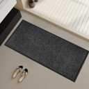 Azadx 2'x4' Indoor Outdoor Door Mat Heavy Duty Front Door Mat Ultra Absorbent Muddy Dirt Resist Welcome Door Mats Non-Slip Backing Entrance Mat for Home Commercial Outdoor Entrance Floor Mat