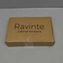 Ravinte 30 Pack 15 Pairs 1/2 inch Overlay Kitchen Cabinet Hinges Self Closing Cabinet Door Hinges Kitchen Cabinet Semi Wrap Around Hinge For Face Frame Cabinet Satin Nickel Face Mount Cabinet Hardware (Semi Wrap 1/2inch)