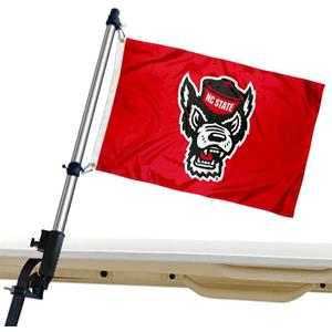 College Flags & Banners Co. North Carolina State Wolfpack Golf Cart Flag Pole and Holder Mounting Bracket