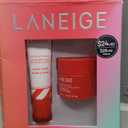 LANEIGE Divine Lip Duo: Lip Sleeping Mask Peppermint Intense Hydration with Vitamin C, Lip Glowy Balm Candy Cane