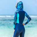 Full Body Scuba Rash Guard Dive Skin UV Swimwear Sport Skins for Men Women, Long Sleeve One Piece Front Zipper Diving Wetsuit for Surfing Swimming Snorkeling Canoeing M