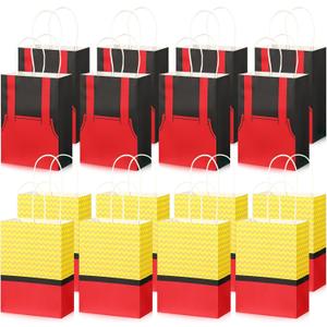 Gersoniel 16 Pcs Mouse Party Bags Paper Supplies Favors Cookie Chocolate Candy Snack Bags For Birthday Party Decoration Supplies Fun Treat Bag for Cookie, Chocolate, Candy Goodie Treat, Kids Adults