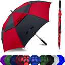 Golf Umbrella Large 54/62/68/72 Inch, Extra Large Oversize Double Canopy Vented Windproof Waterproof Umbrella, Automatic Open Golf Umbrella for Men and Women and Family.