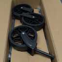 ROSONG Collapsible Wagon Cart with Wheels Foldable - Folding Utility Heavy Duty Wagons Carts for Grocery Sports Garden Shopping Camping Wheelbarrows (Black, 120L)